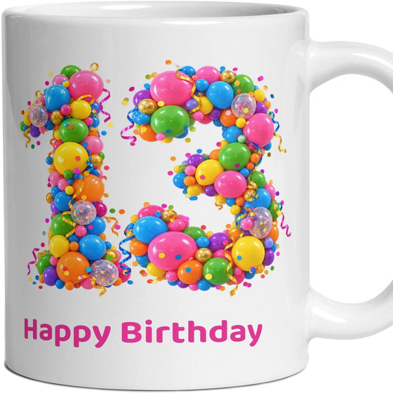 Party Balloon Birthday Mug