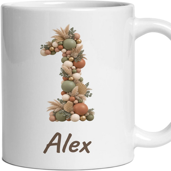 Personalised 1st Birthday Balloon Mug