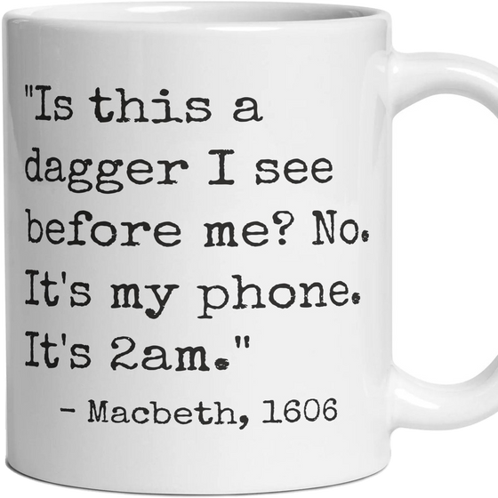 Is this a dagger I see before me? No. It's my phone. It's 2am.