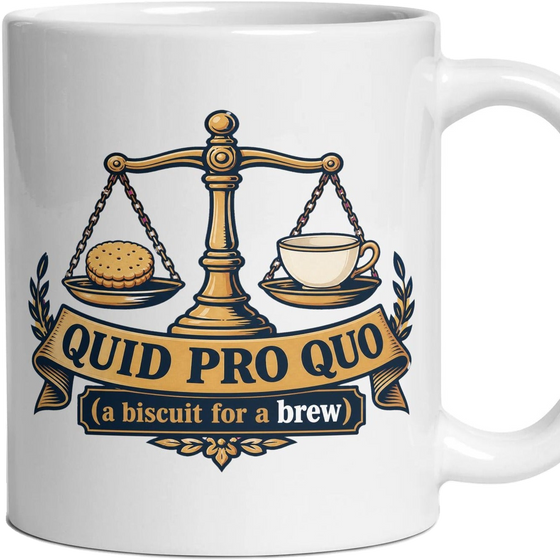 QUID PRO QUO (a biscuit for a brew)