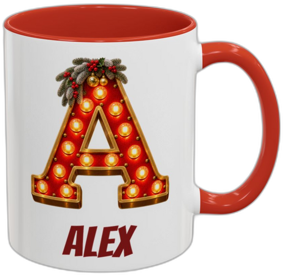 Personalised Light-Up Monogram Mug