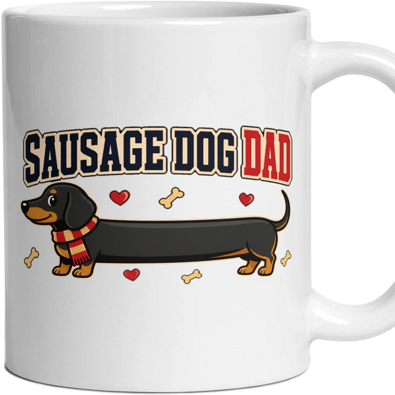 Sausage Dog Dad Mug Dachshund Gift for Dog Dad