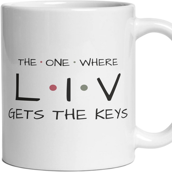 The One Where … Gets The Keys — Personalised Mug