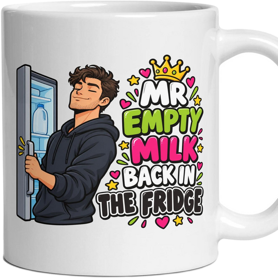 Mr Empty Milk Back In The Fridge
