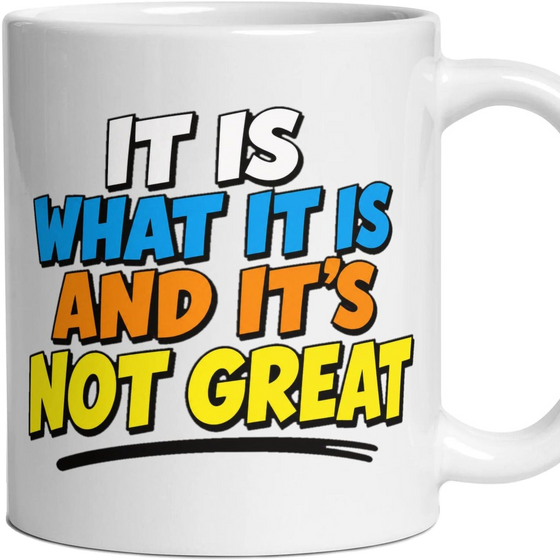 IT IS WHAT IT IS AND IT'S NOT GREAT