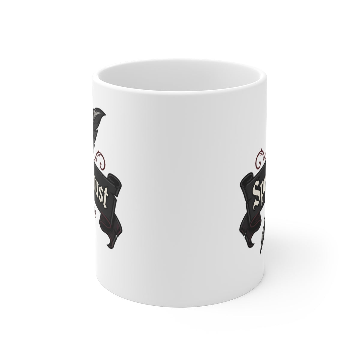front view of the mug