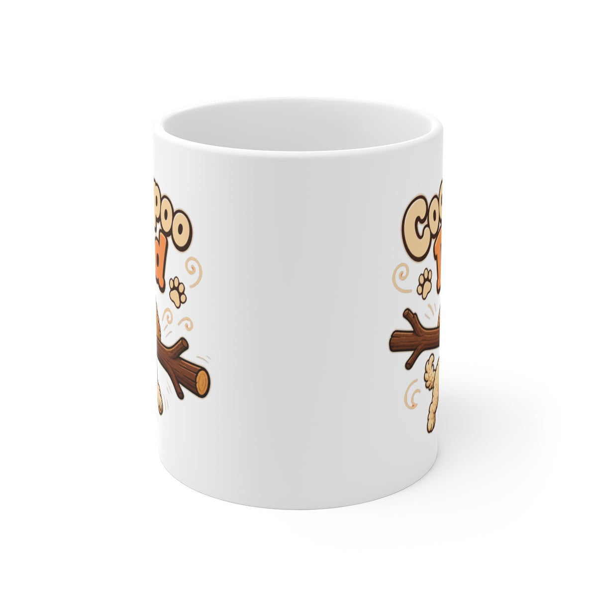 front view of the mug