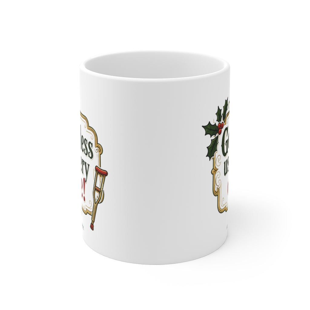 front view of the mug