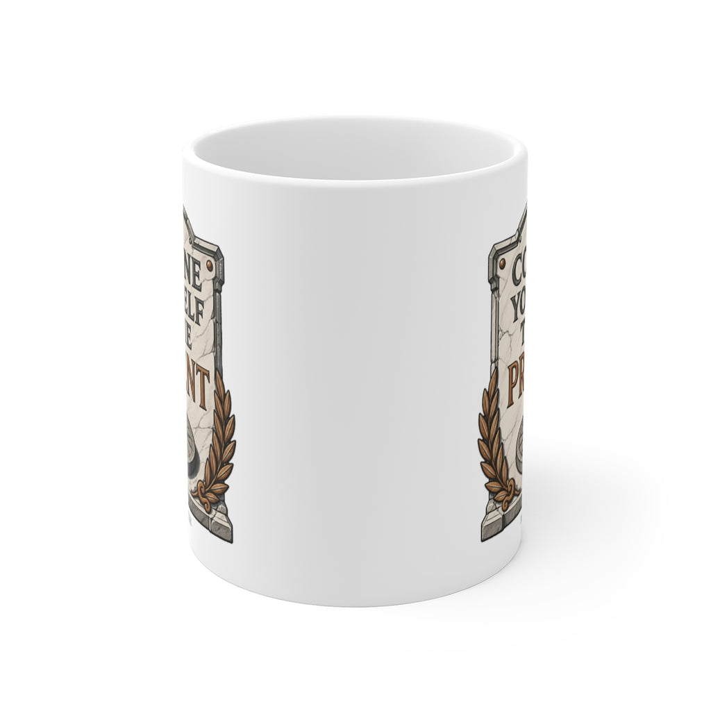 front view of the mug