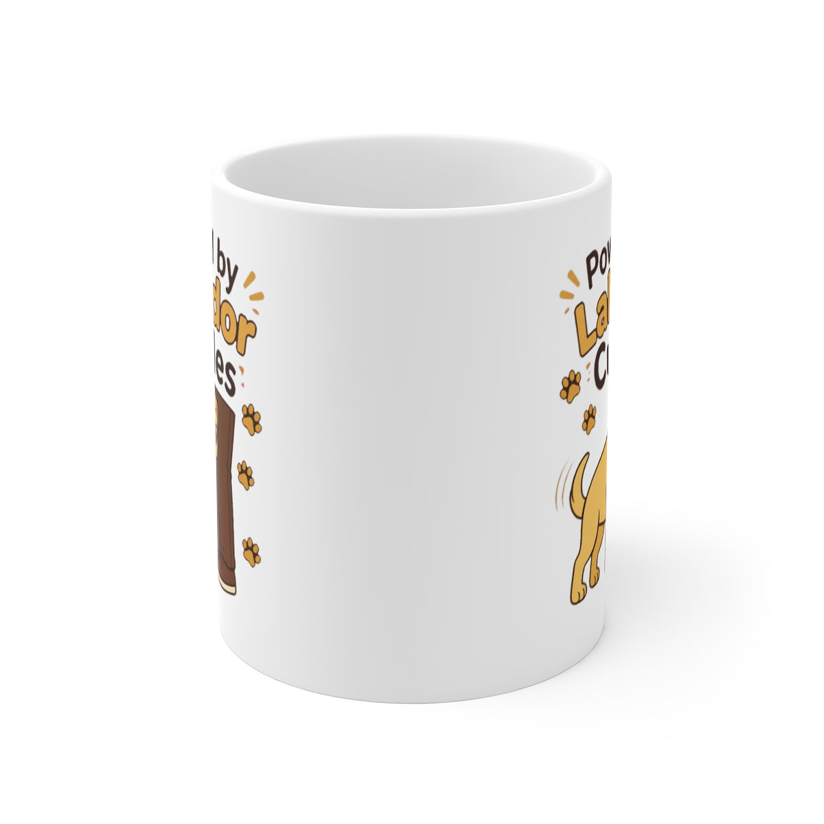 front view of the mug