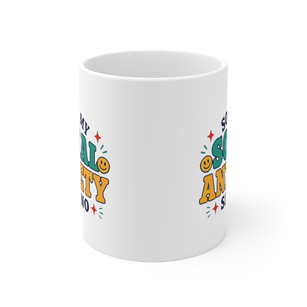 front view of the mug