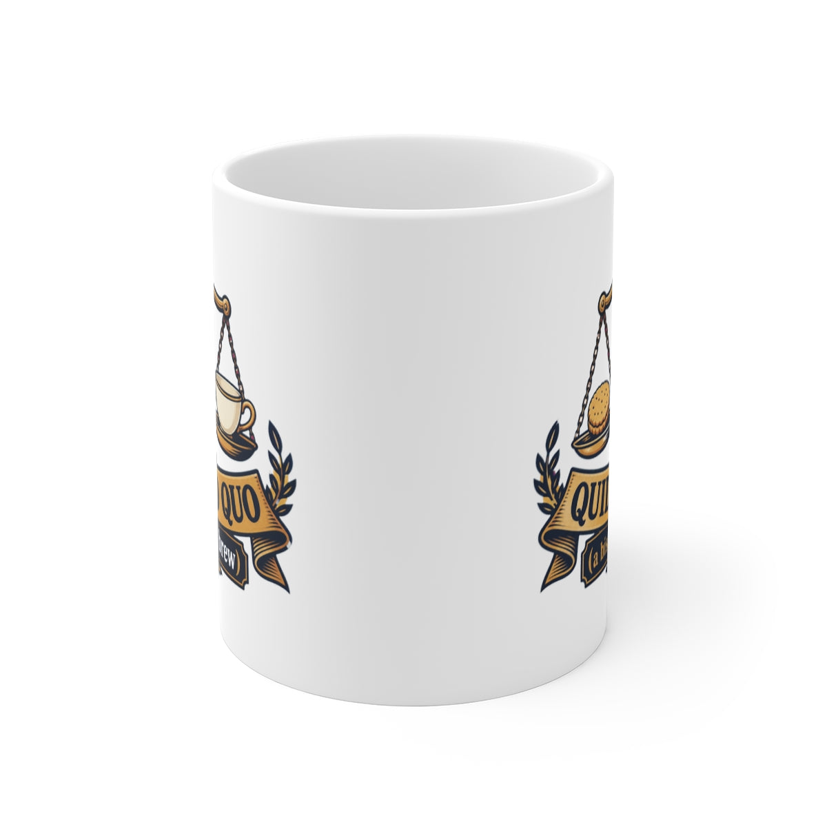 front view of the mug