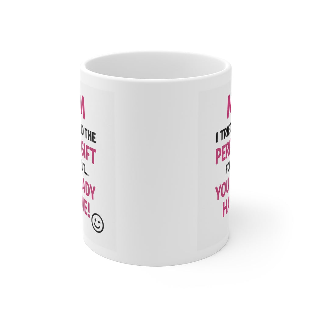 front view of the mug