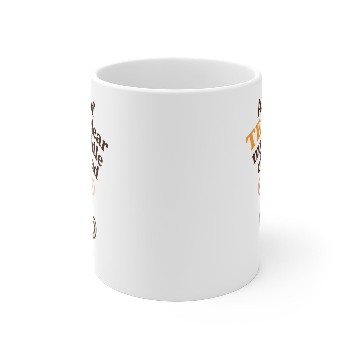 front view of the mug