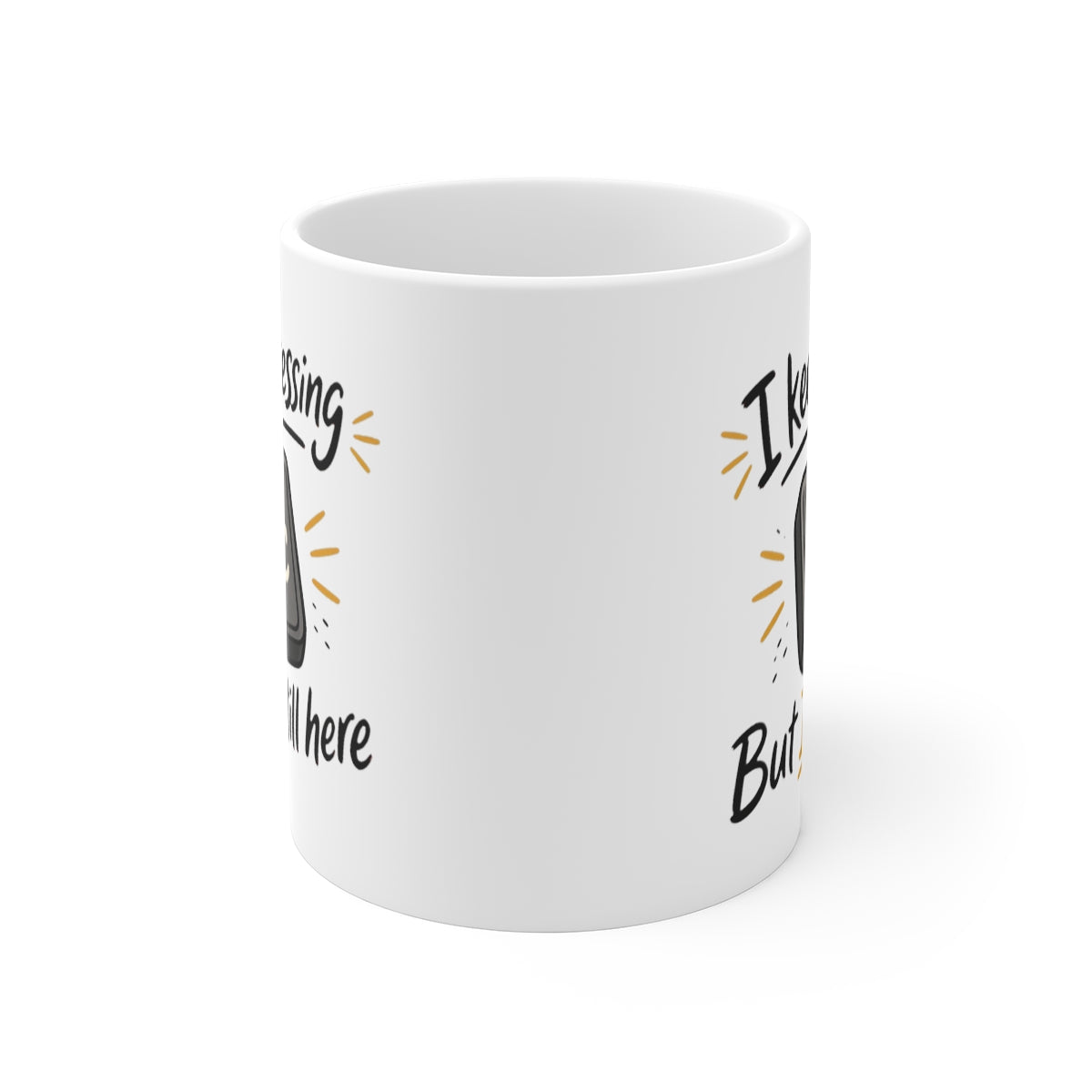 front view of the mug