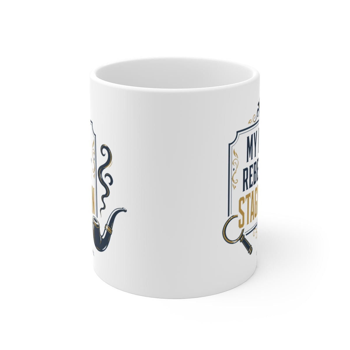 front view of the mug