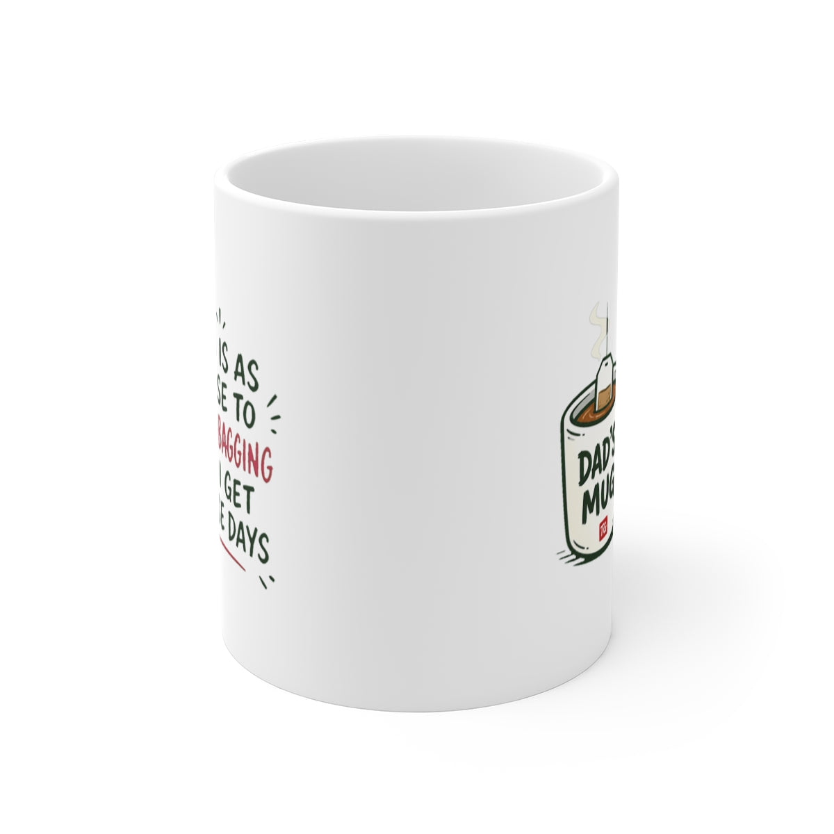 front view of the mug