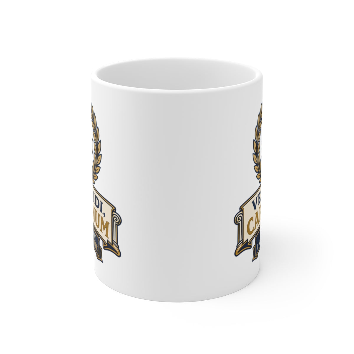 front view of the mug