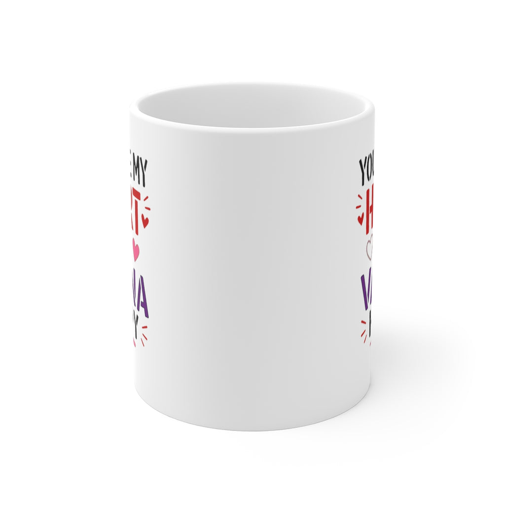 front view of the mug