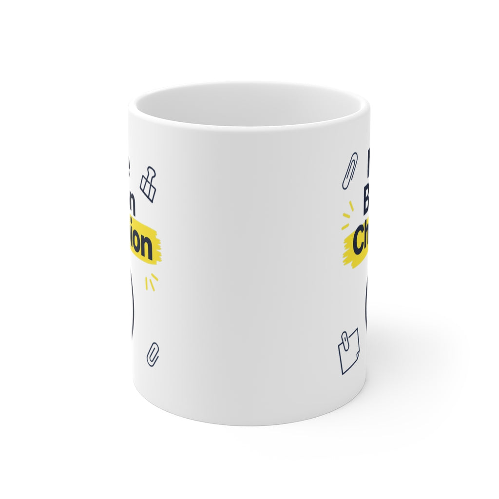 front view of the mug