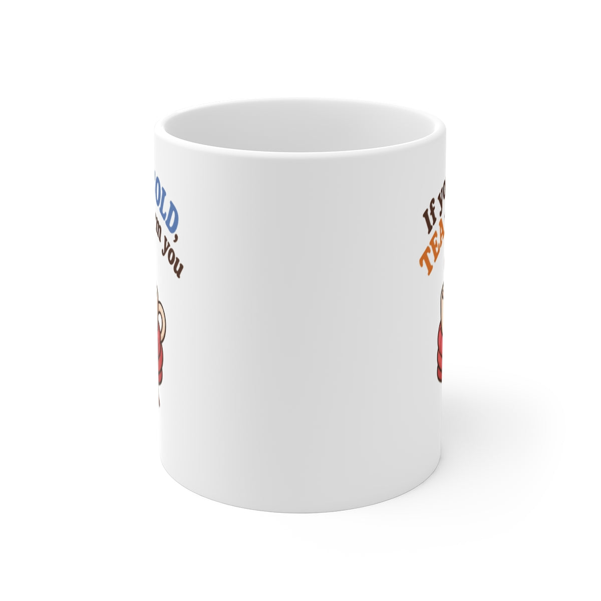 front view of the mug