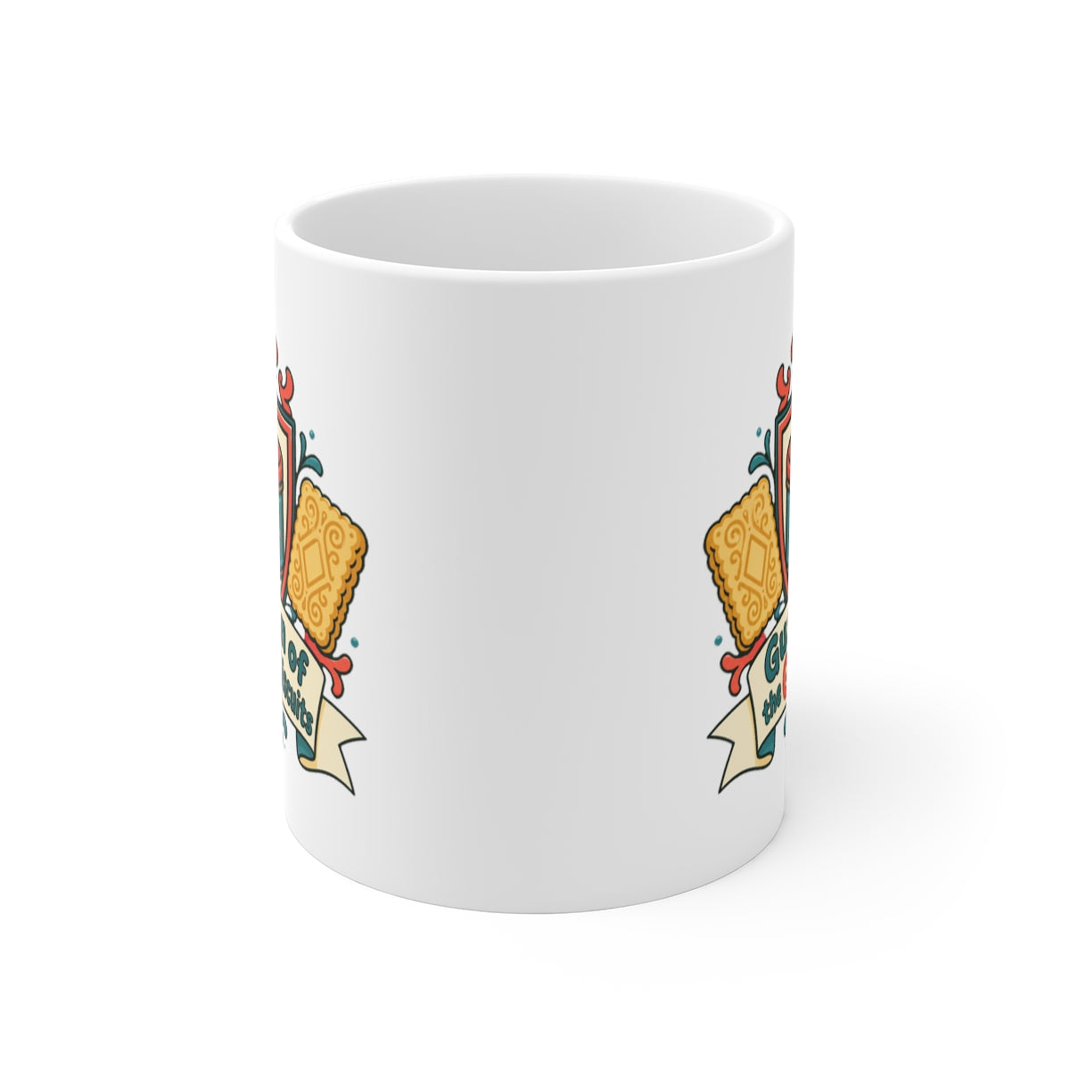 front view of the mug