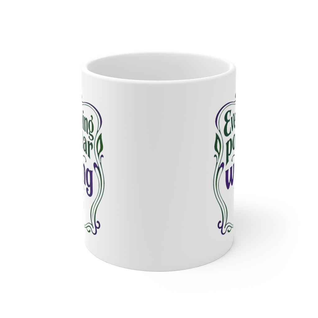 front view of the mug