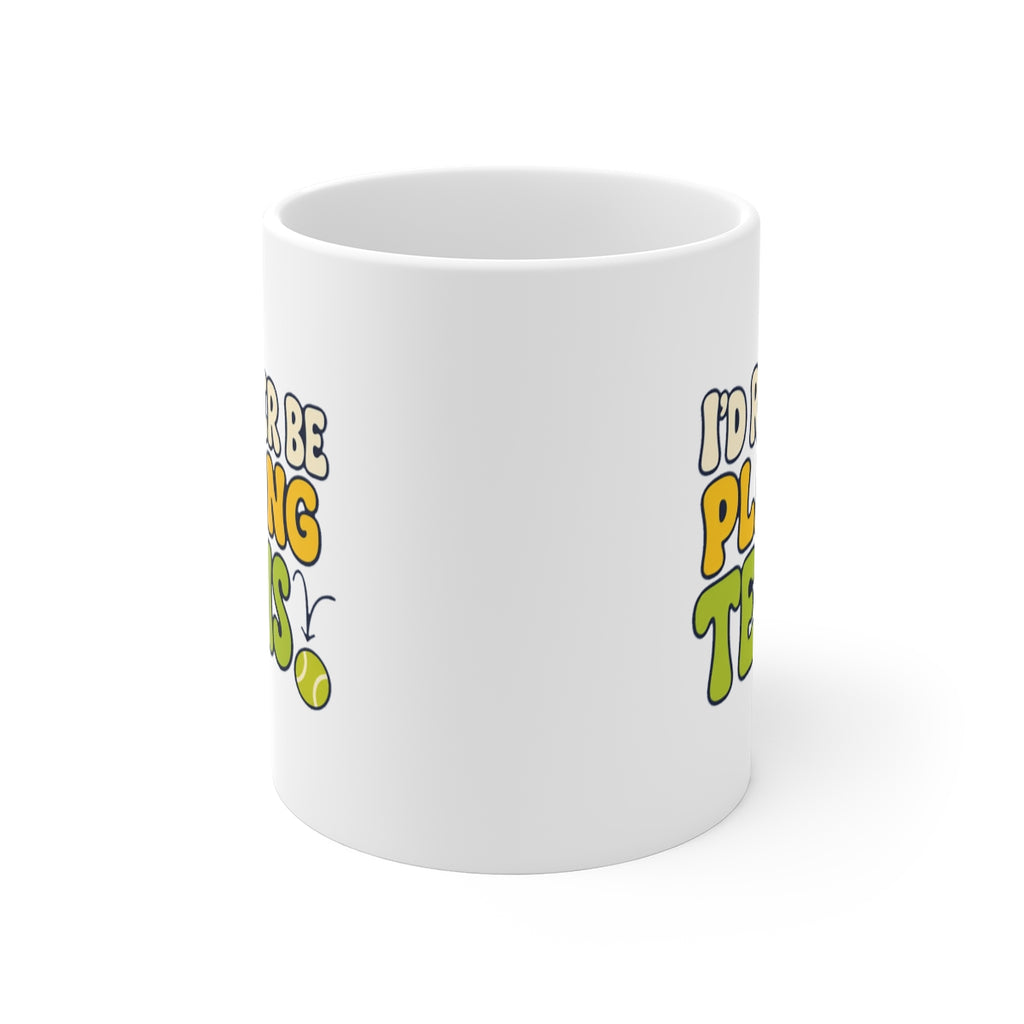 front view of the mug