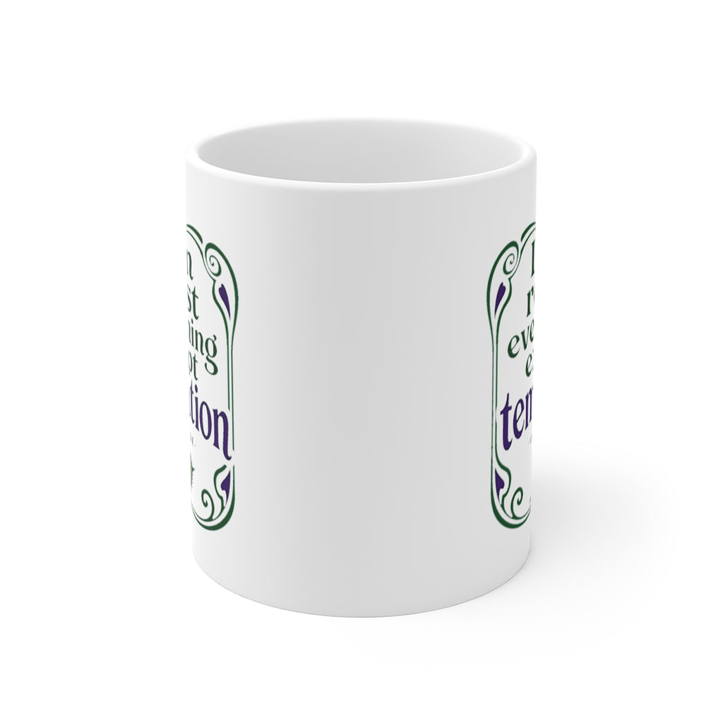 front view of the mug