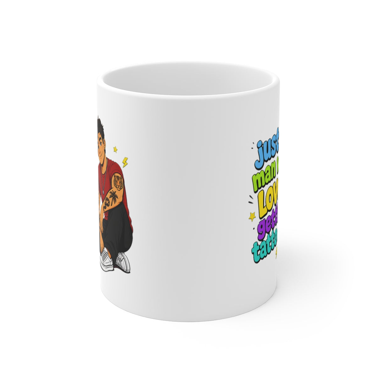 front view of the mug