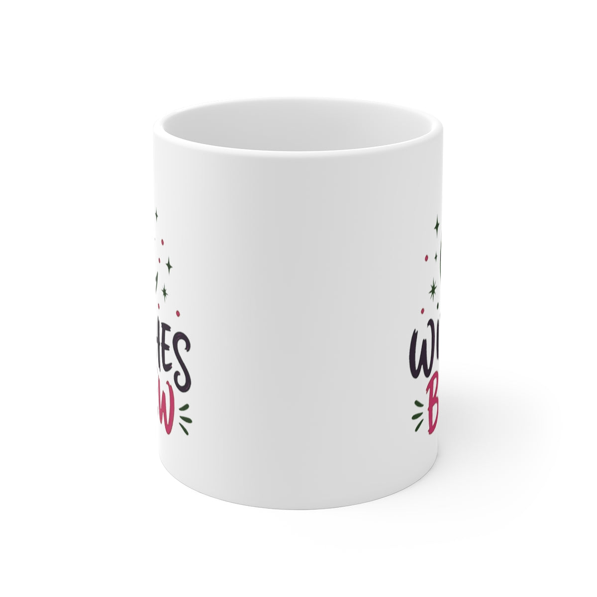 front view of the mug