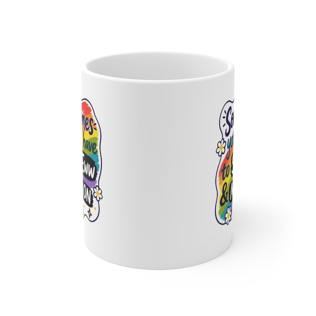 front view of the mug