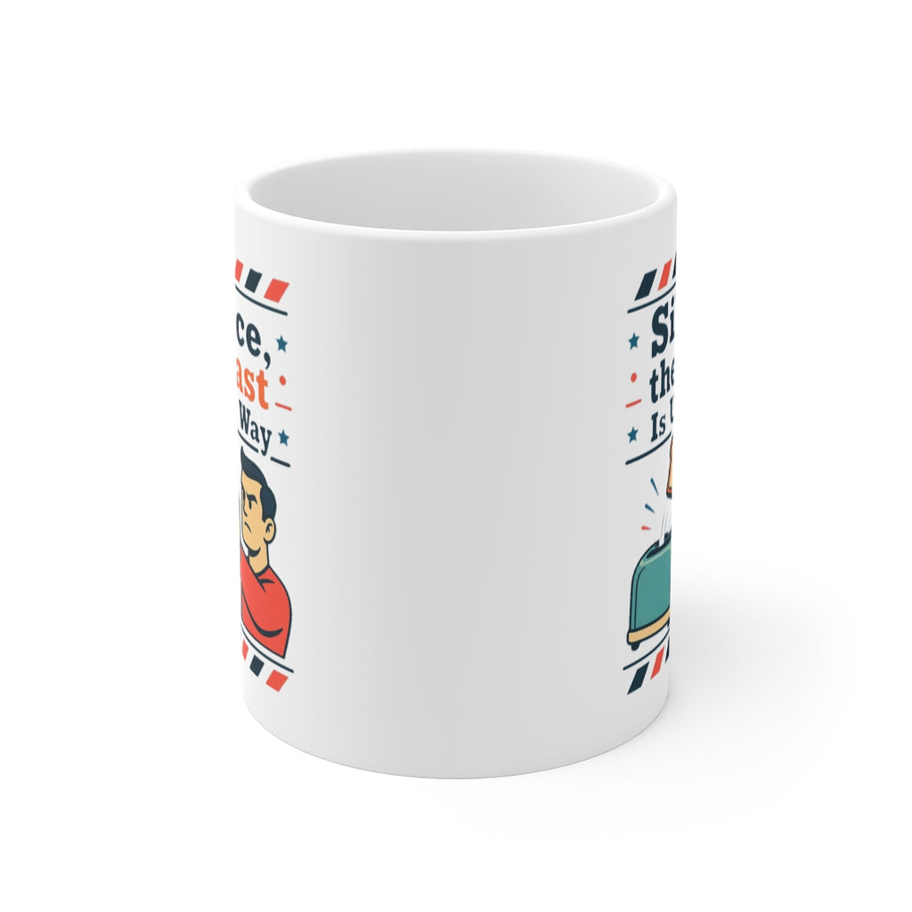 front view of the mug