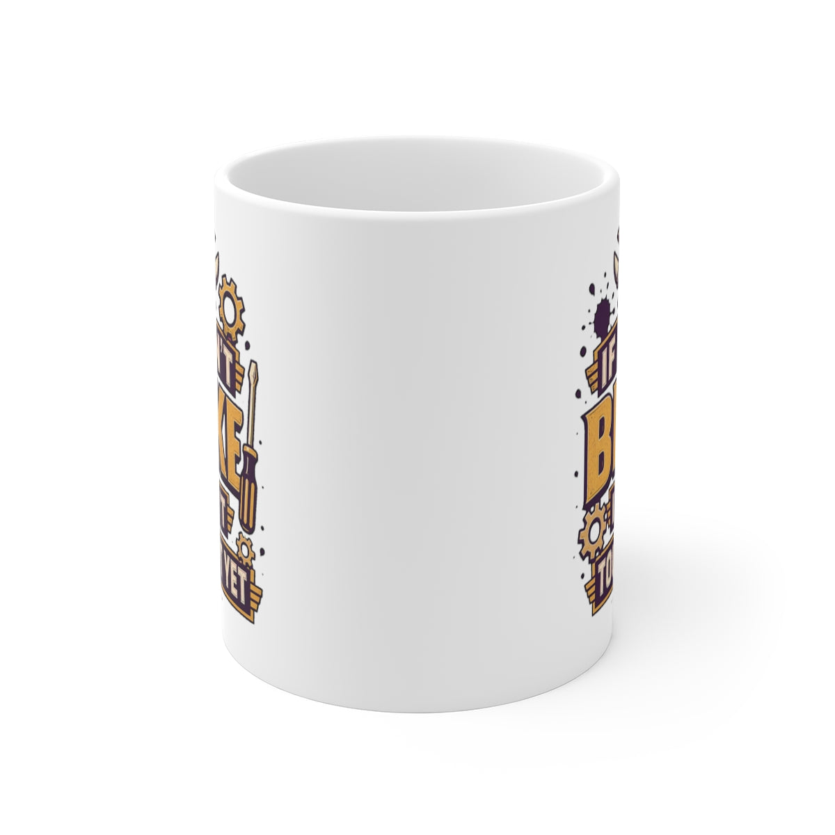 front view of the mug