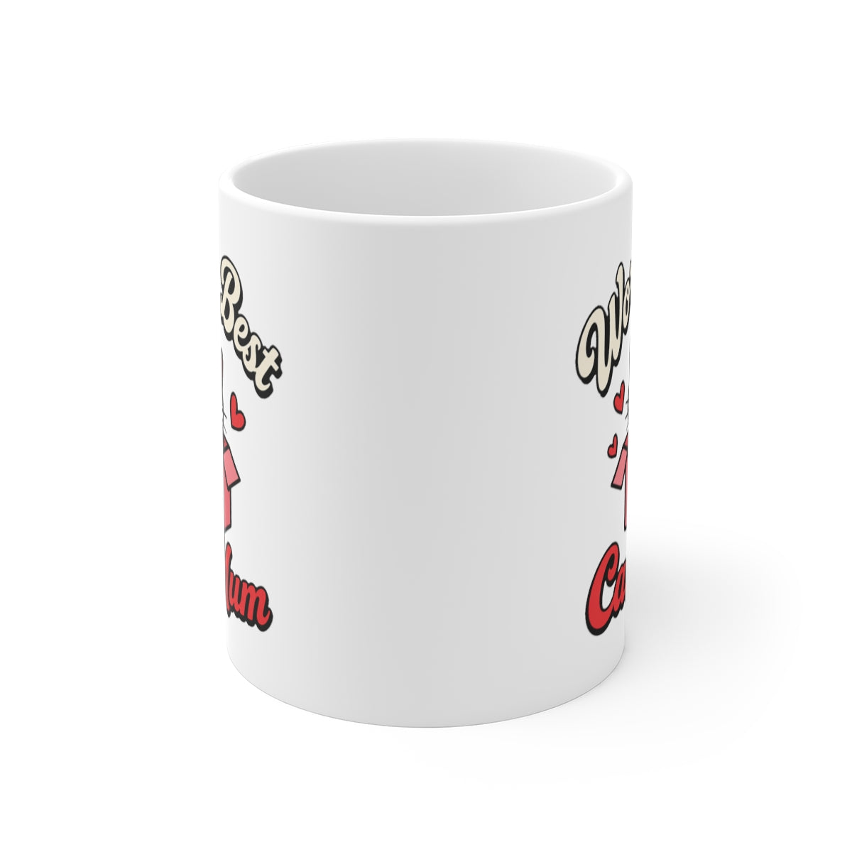 front view of the mug