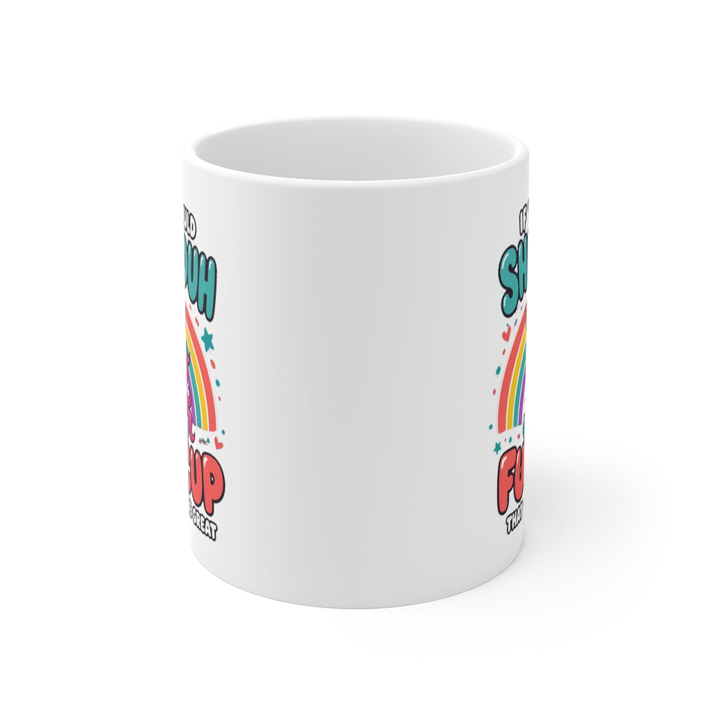 front view of the mug