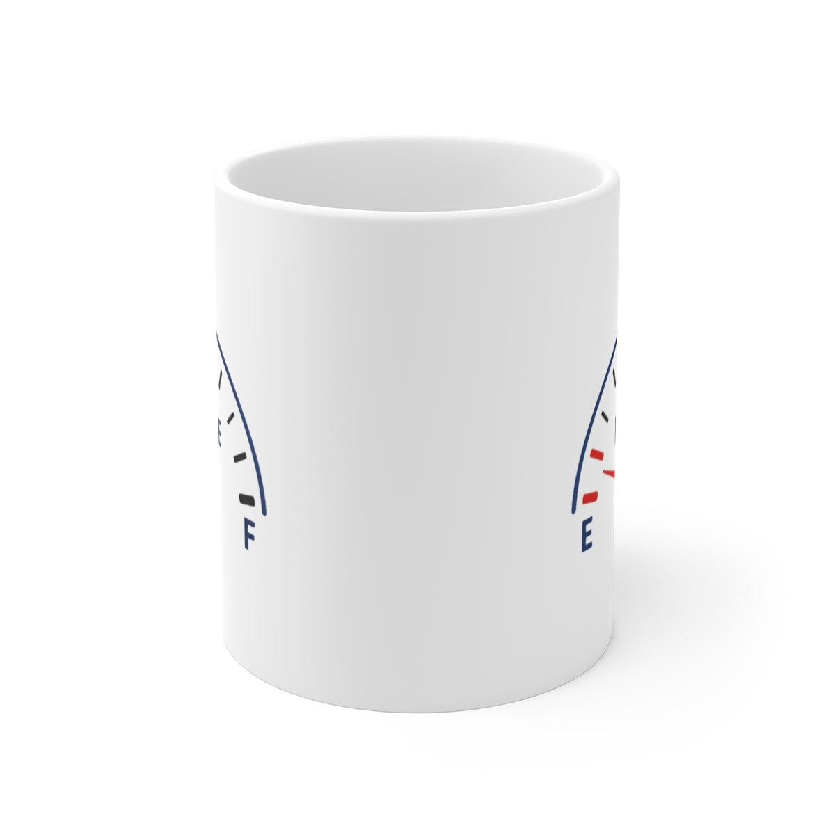 front view of the mug