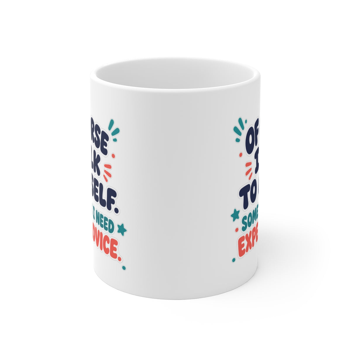 front view of the mug
