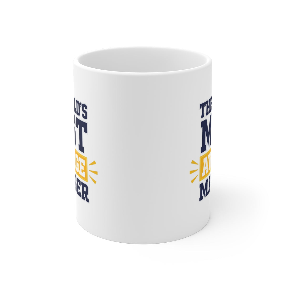 front view of the mug