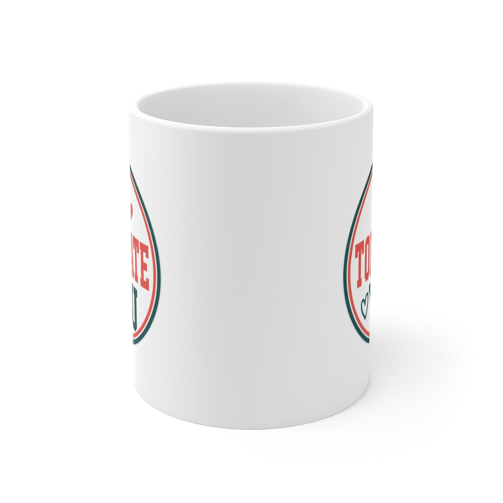 front view of the mug