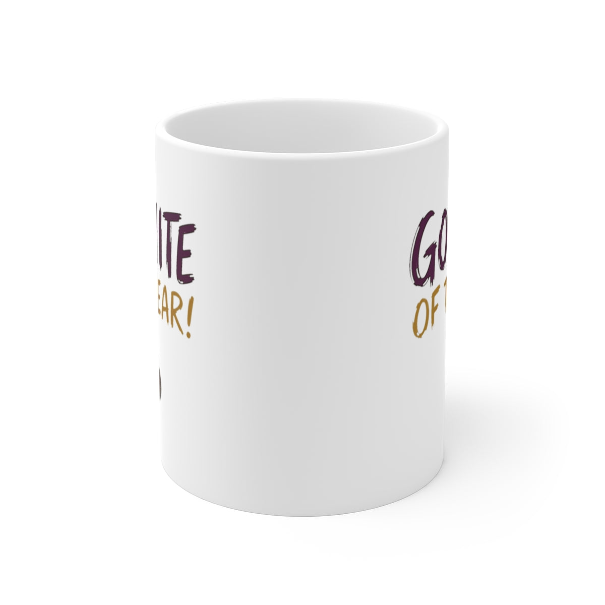 front view of the mug