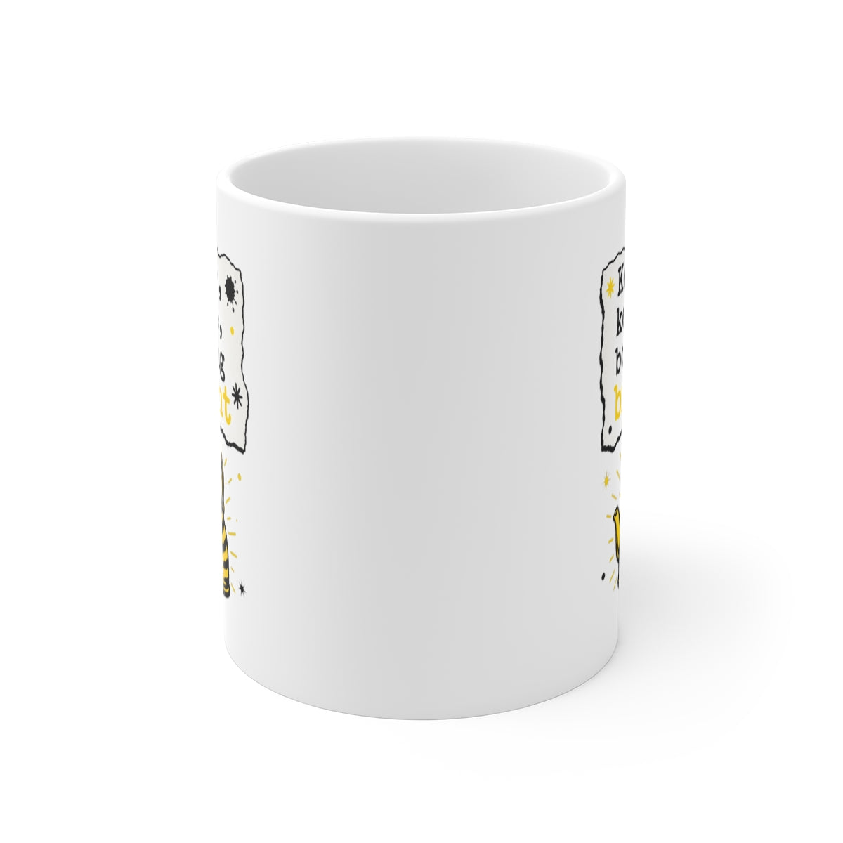 front view of the mug