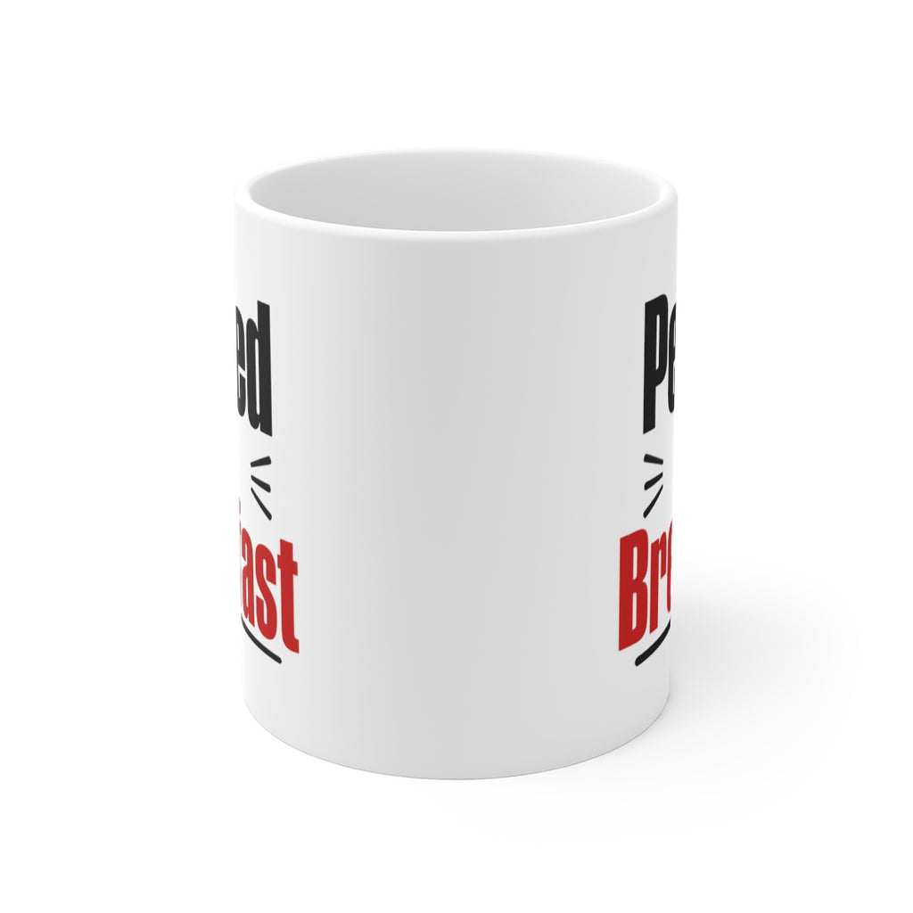 front view of the mug
