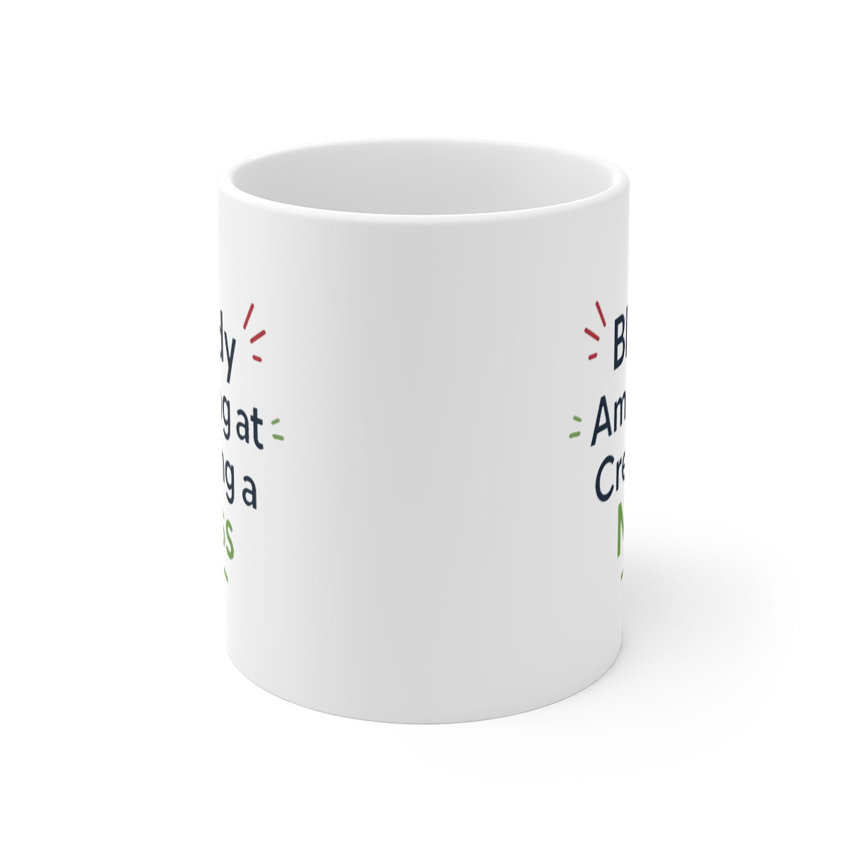 front view of the mug