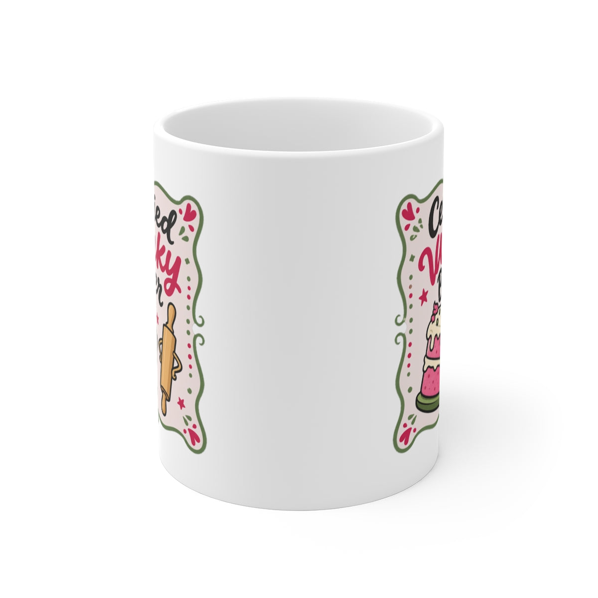 front view of the mug