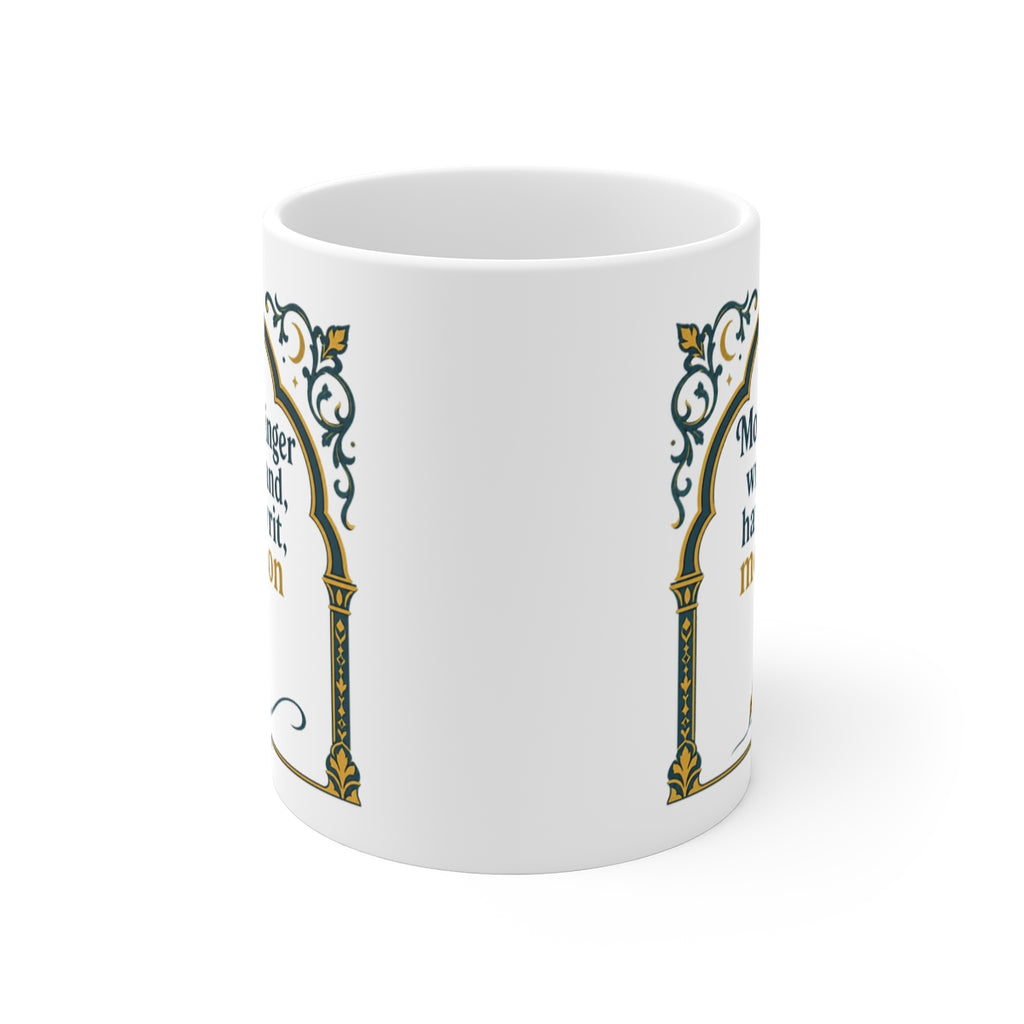 front view of the mug