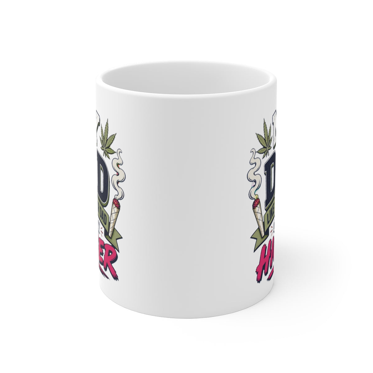 front view of the mug