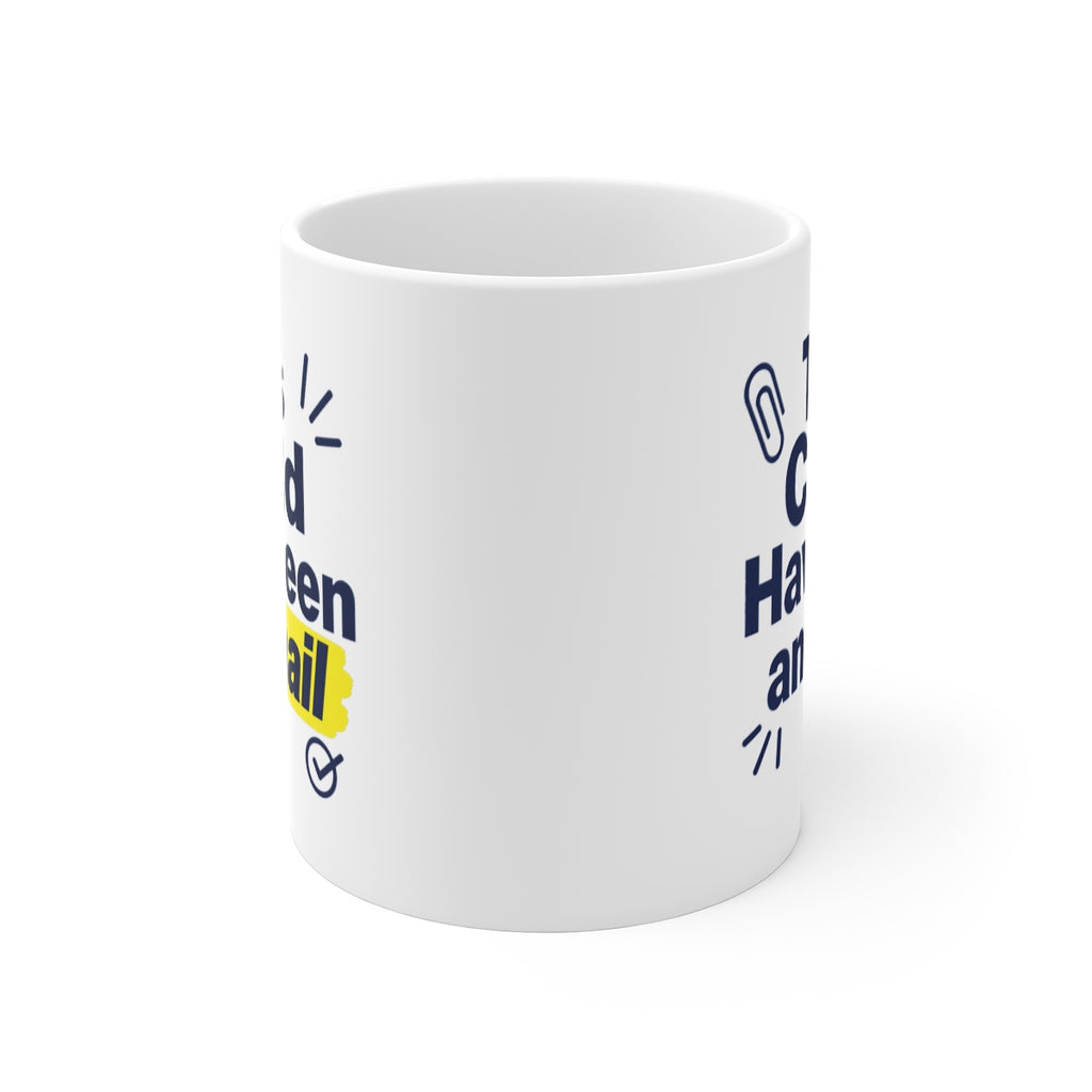 front view of the mug