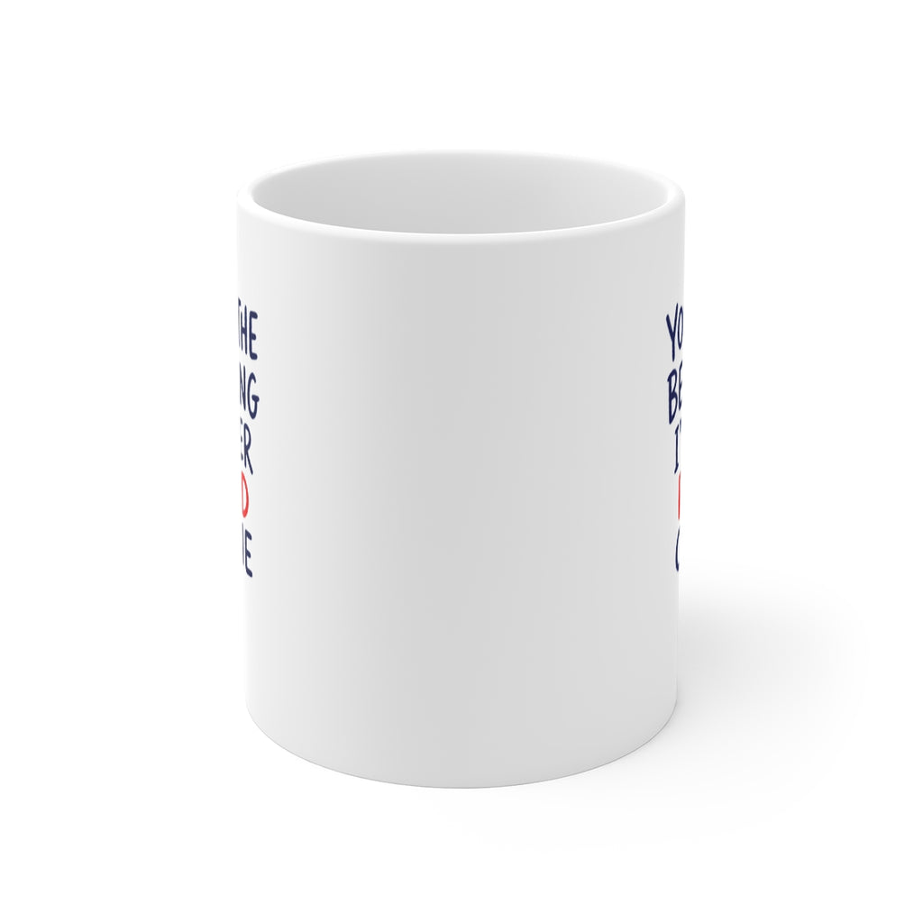 front view of the mug