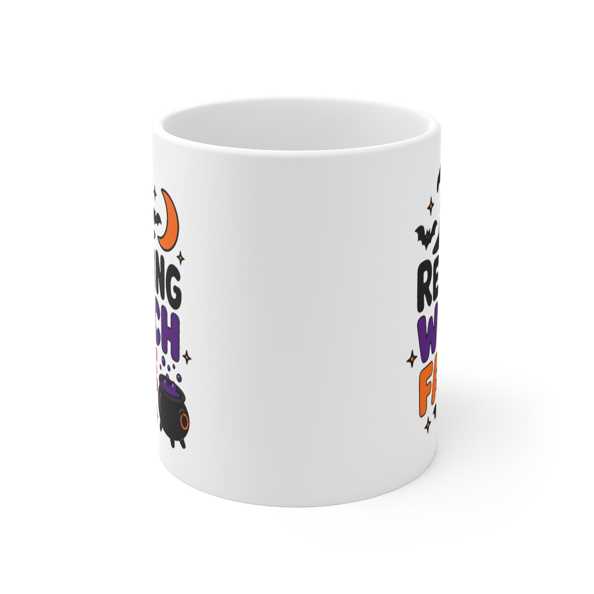 front view of the mug